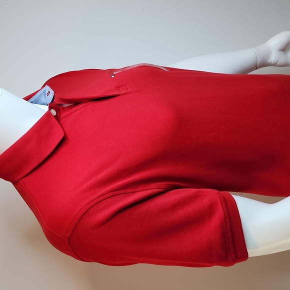 TOMMY HILFIGER POLO SHIRT, RED SIZE LARGE (L) - Picture 3 of 12